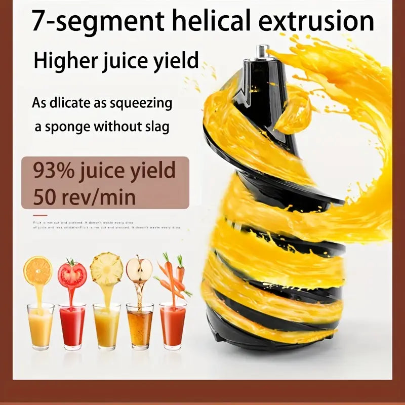 Extracteur de Jus – Jus Fait Maison 100% Naturel, Parfait pour Enfants & Régimes Santé (Stock très limité - juste quelques pièces)