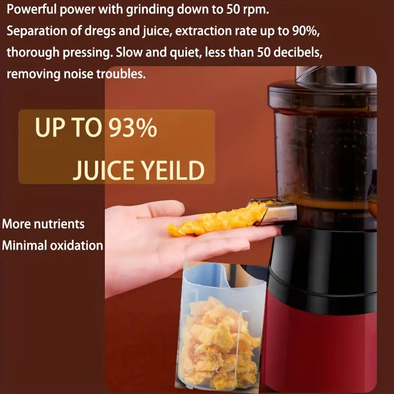 Extracteur de Jus – Jus Fait Maison 100% Naturel, Parfait pour Enfants & Régimes Santé (Stock très limité - juste quelques pièces)
