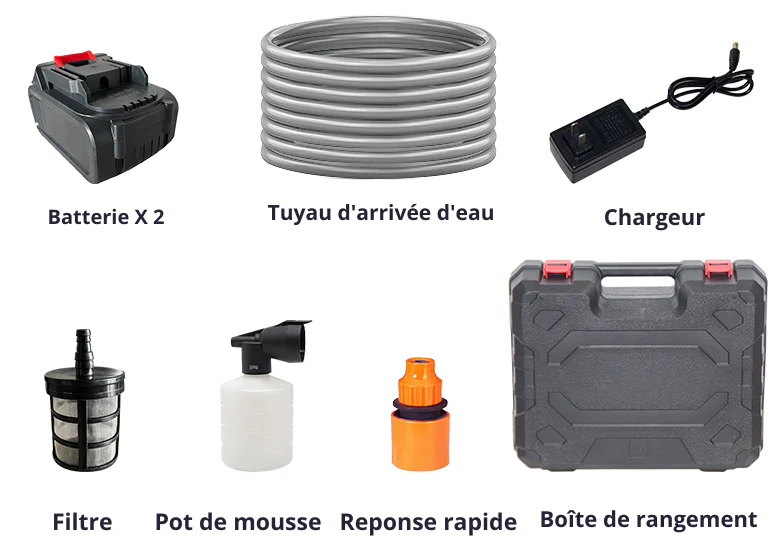 Nettoyeur Haute Pression Sans Fil – Puissant, Portable & Ultra Polyvalent  (Stock très limité - juste quelques pièces)