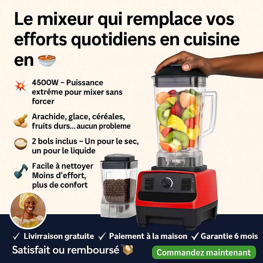 MAXI BLENDER 3 EN 1 - À NOUVEAU DISPONIBLE (Stock très limité - juste quelques pièces)