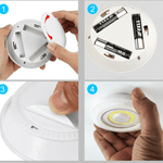 Lumière Led sans fil à télécommande - 1 acheté, 2 offerts (EN PROMOTION - Stock presqu'épuisé)