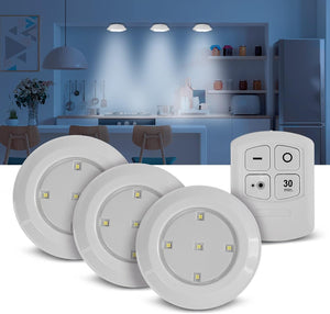 Lumière Led sans fil à télécommande - 1 acheté, 2 offerts (EN PROMOTION - Stock presqu'épuisé)