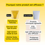 Masque de nuit à l'acide kojique et au curcuma  - Anti taches, fards, bouton, visage gras (PROMO BLACK FRIDAY -60%)