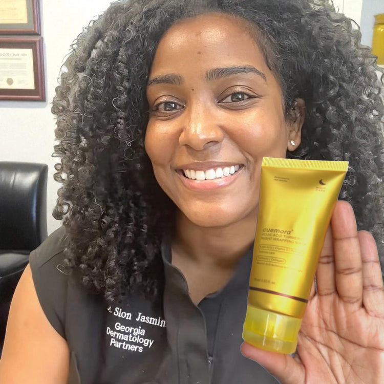 Masque de nuit à l'acide kojique et au curcuma  - Anti taches, fards, bouton, visage gras (PROMO BLACK FRIDAY -60%)